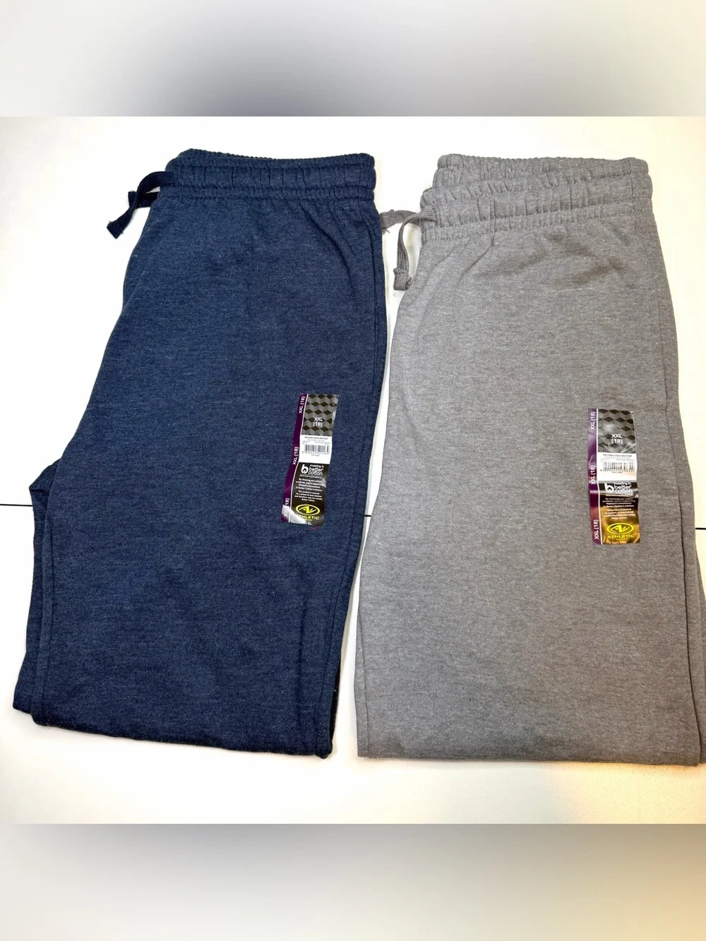 Boys Athletic Works Fleece Joggers BetterCotton XXL (18)
